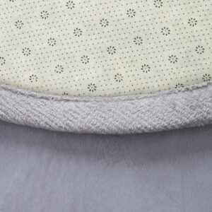 Dywan Dziecięcy Fluffin Okrągły Jasny Szary