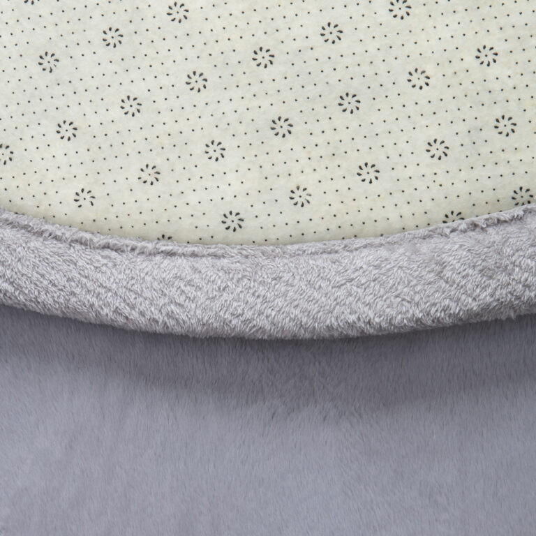 Dywan Dziecięcy Fluffin Okrągły Jasny Szary