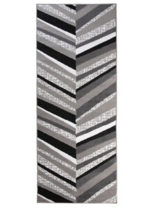 Chodnik Maya Szary Czarny Geometryczny Linie