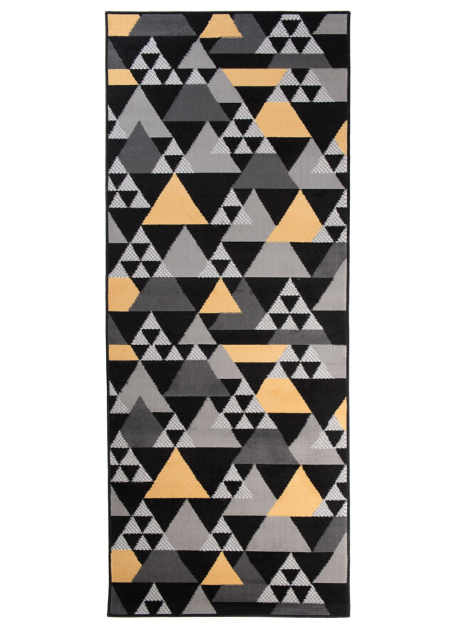 Chodnik Maya Szary Żółty Geometryczny Trójkąty