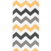 Chodnik Maya Szary Żółty Geometryczny ZygZak