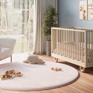 Dywan Dziecięcy Fluffin Okrągły Różowy