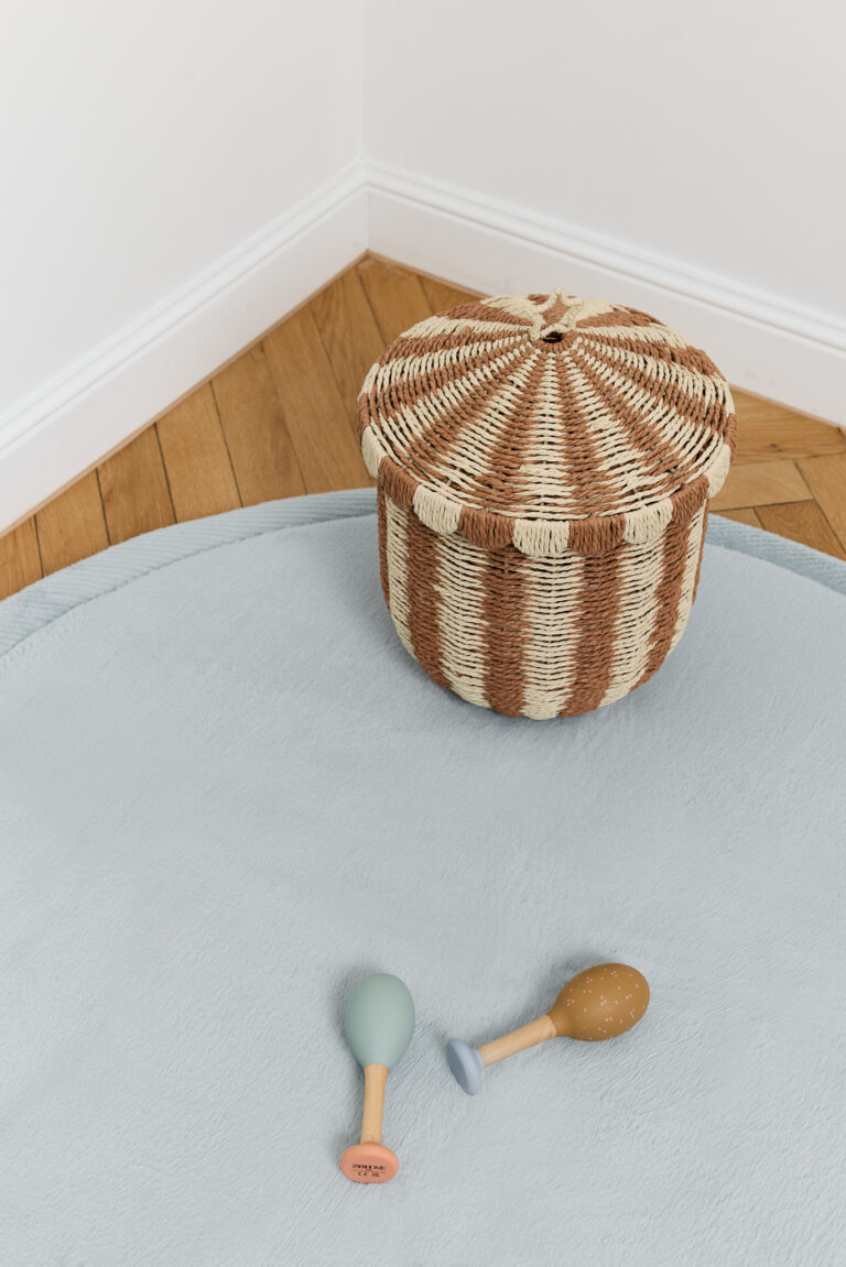 Dywan Dziecięcy Fluffin Okrągły Niebieski