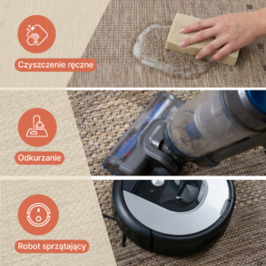 Dywan Melissa Brązowy Szary Pasy Indoor Outdoor