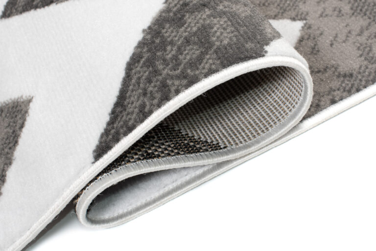 Chodnik Maya Szary Czarny Geometryczny ZygZak