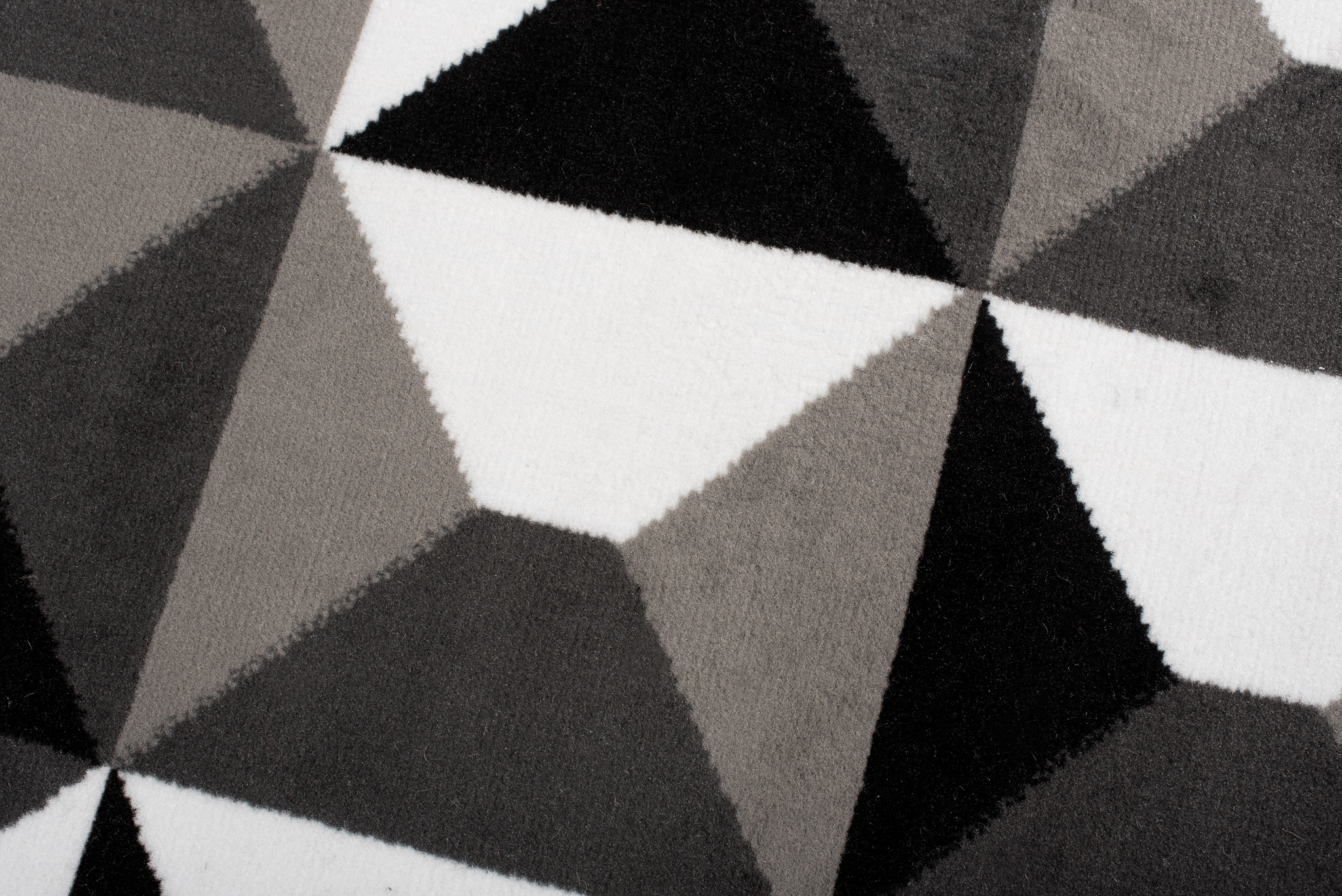 Chodnik Maya Szary Czarny Geometryczny Kwadraty