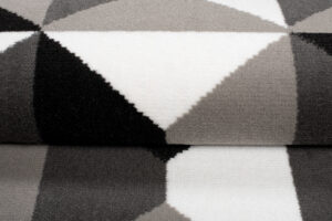 Chodnik Maya Szary Czarny Geometryczny Kwadraty