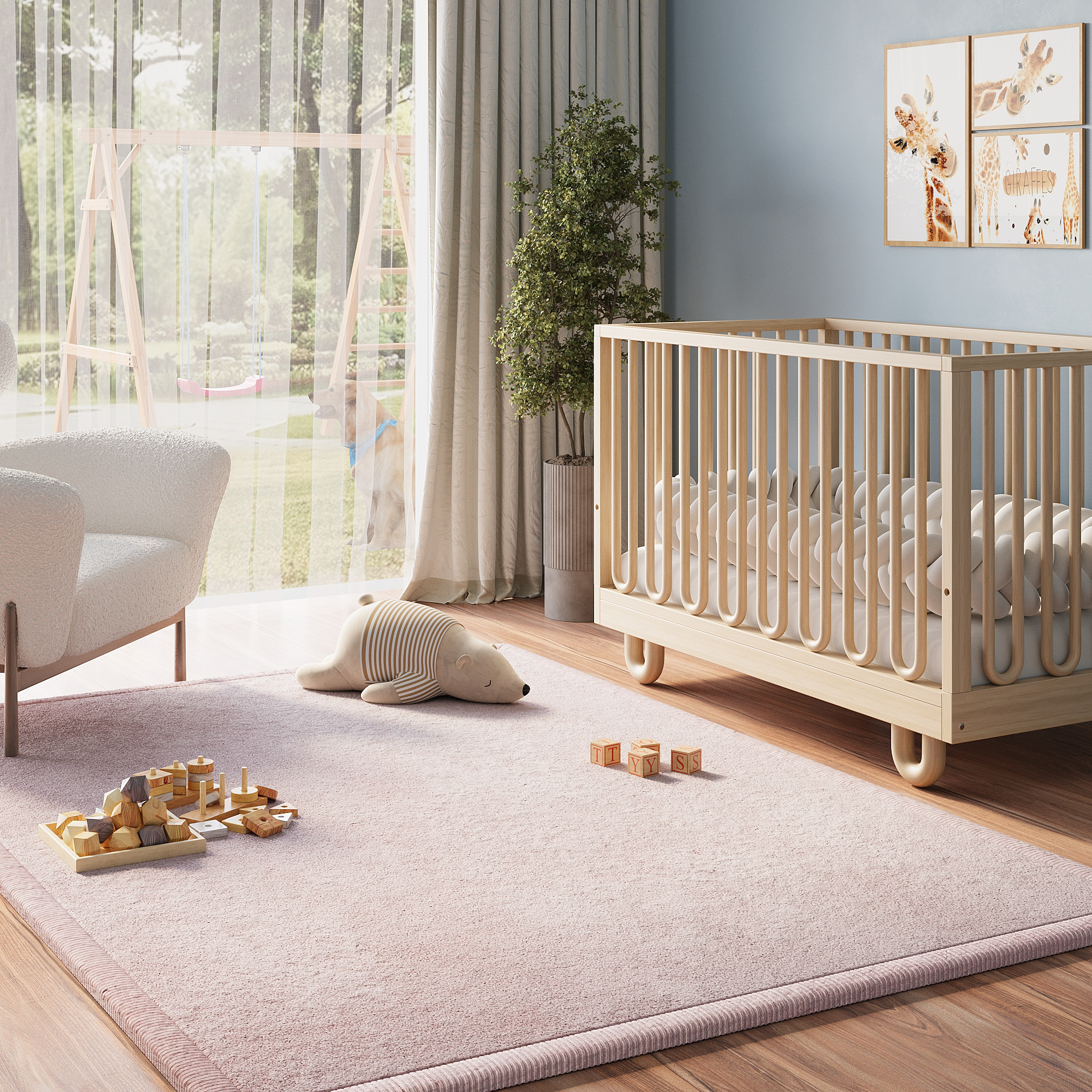 Dywan Dziecięcy Fluffin Różowy