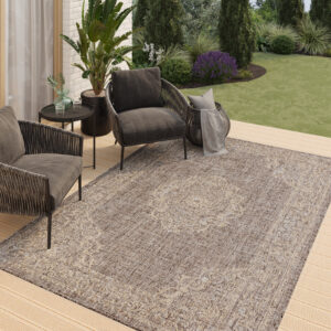 Dywan Zewnętrzny Melissa Brązowy Vintage