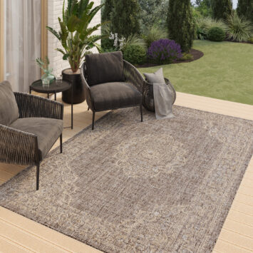 Dywan Zewnętrzny Melissa Brązowy Vintage