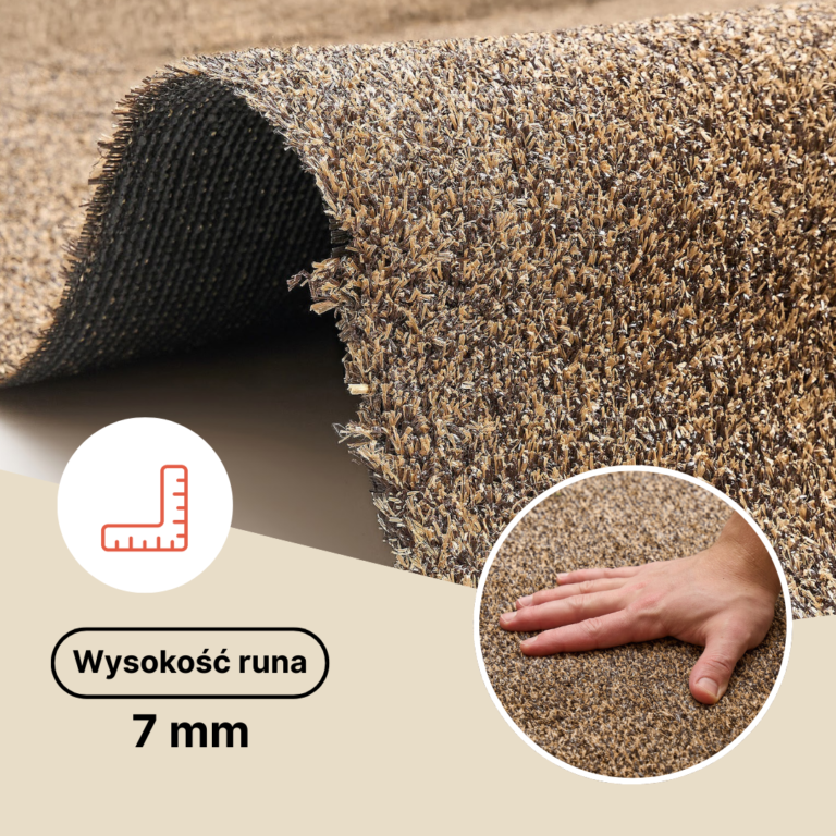 Sztuczna Trawa Canyoo Brązowa 7mm