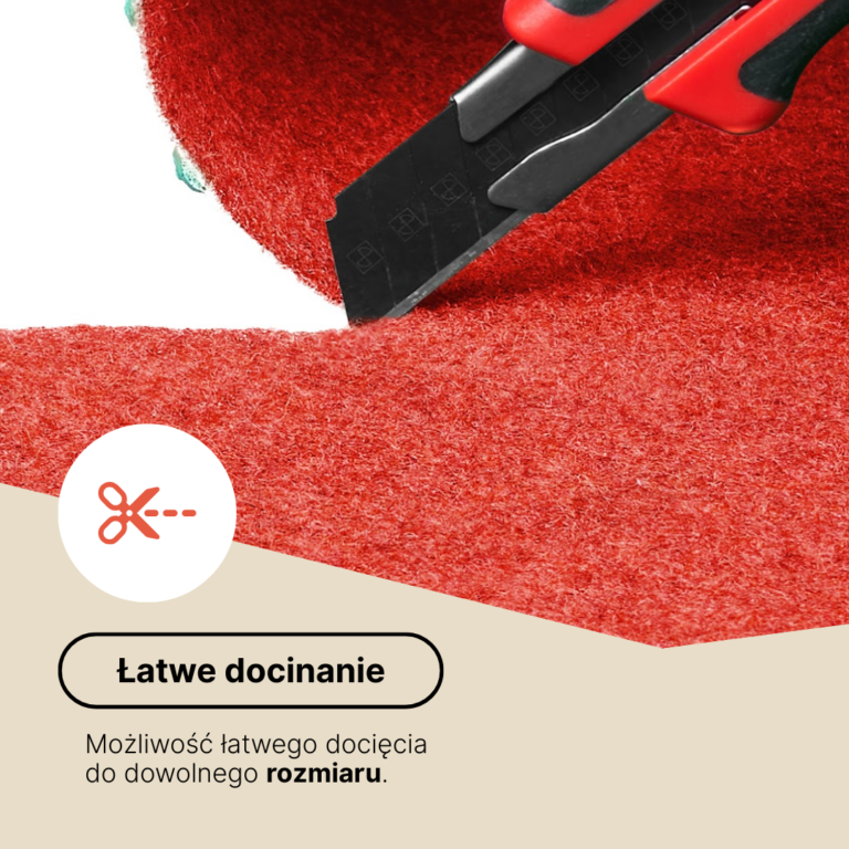 Sztuczna Trawa Pemba Czerwona 4mm