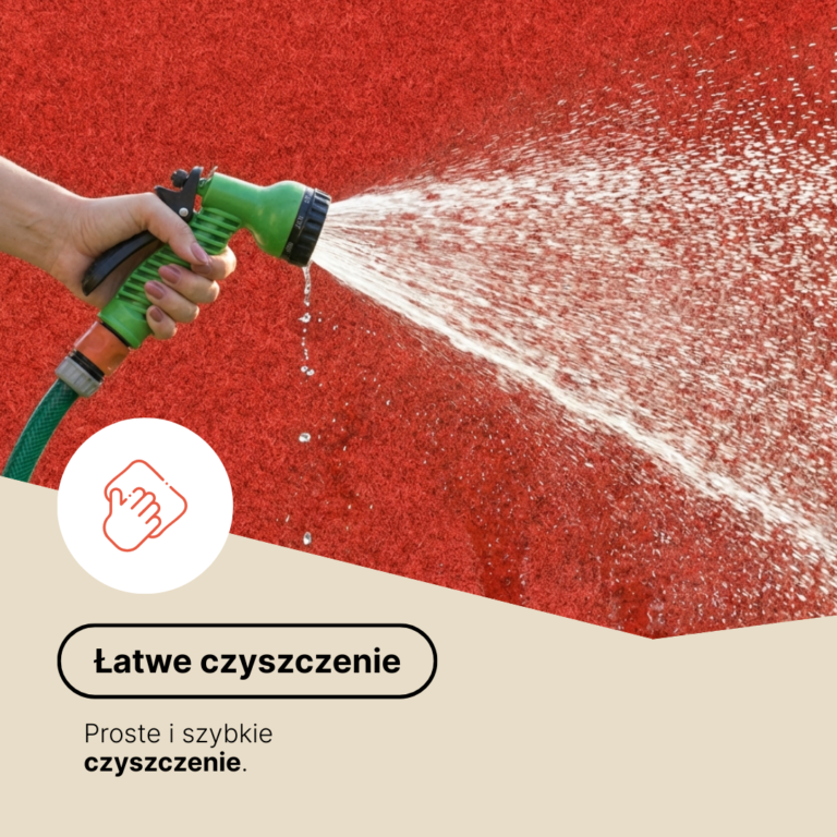 Sztuczna Trawa Pemba Czerwona 4mm