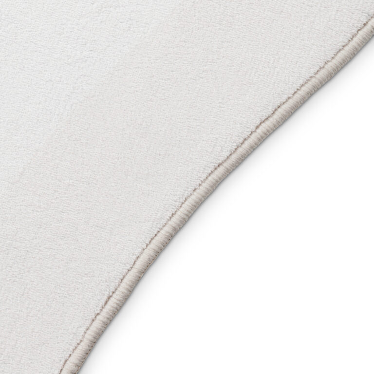 Dywan Wisp o Nieregularnym Kształcie Biały Linie