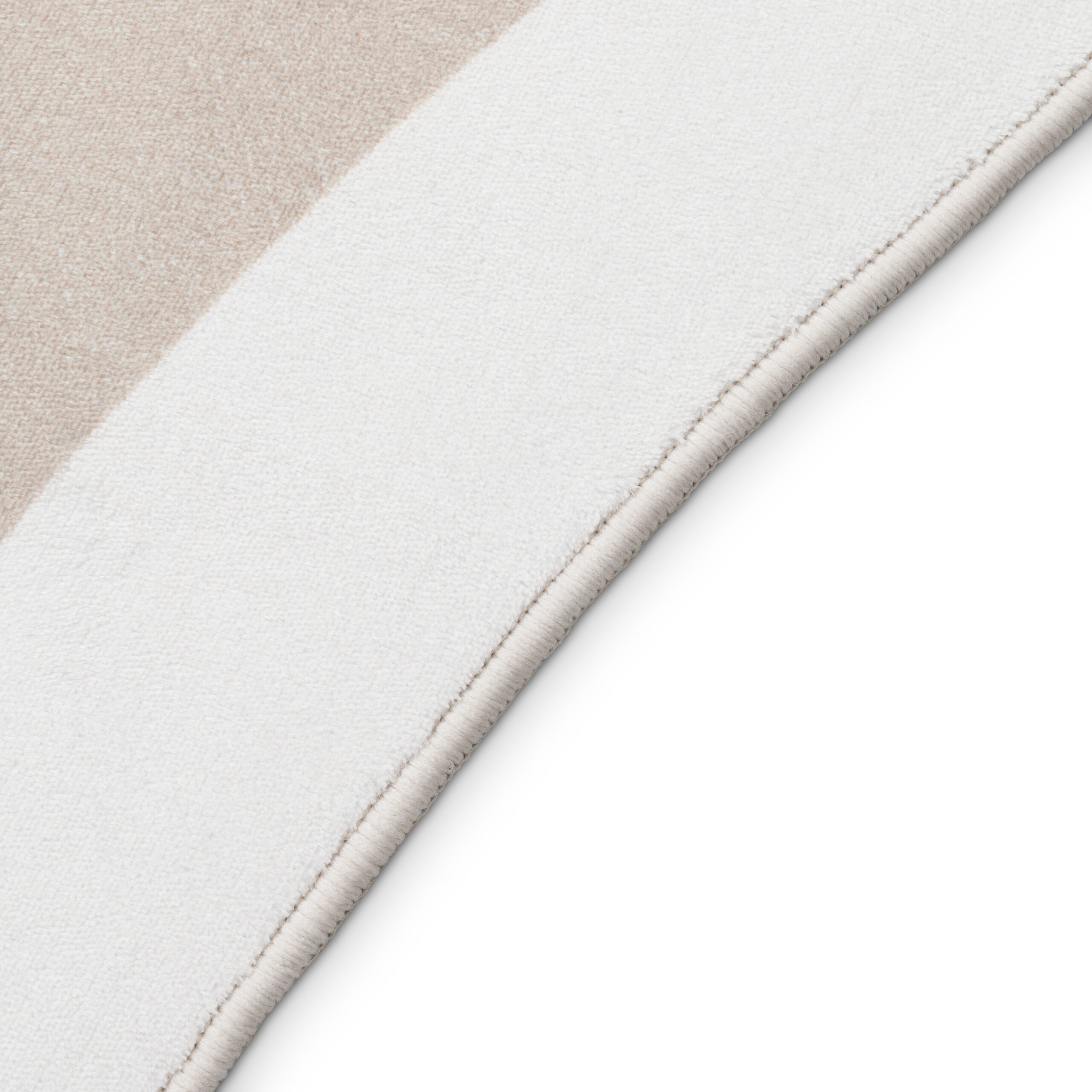 Dywan Wisp o Nieregularnym Kształcie Beżowy Linie