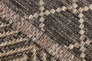 Dywan Zewnętrzny Melissa Ciemny Brązowy Geometryczny