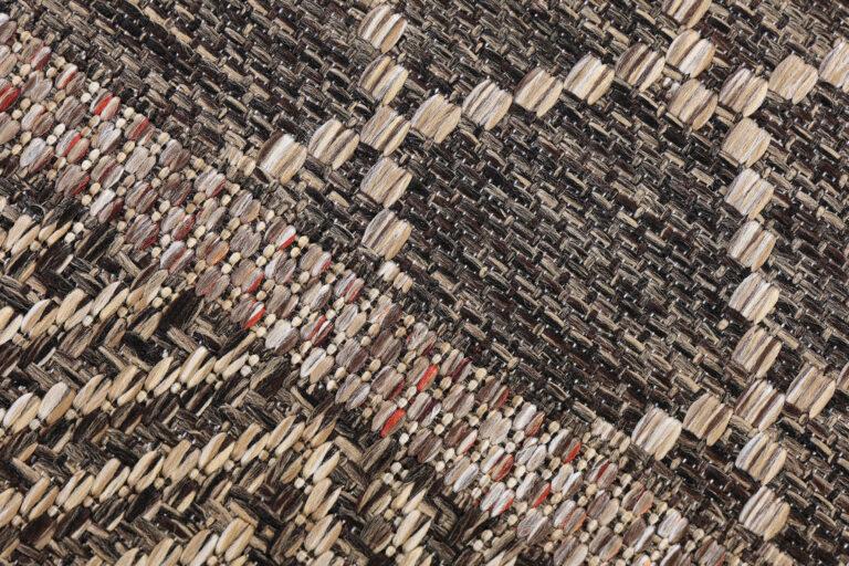 Dywan Zewnętrzny Melissa Ciemny Brązowy Geometryczny