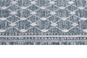 Dywan Zewnętrzny Melissa Niebieski Romby