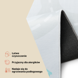 Dywan Dziecięcy Snooki Miasto Zielony Antypoślizgowy