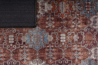 Dywan Dubai Burgundowy Ornamenty Antypoślizgowy
