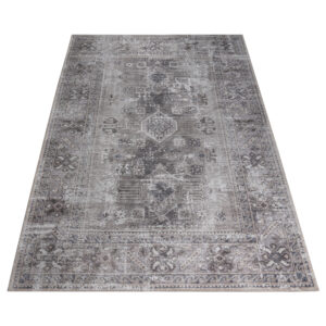 Dywan Dubai Szary Przetarcia Antypoślizgowy