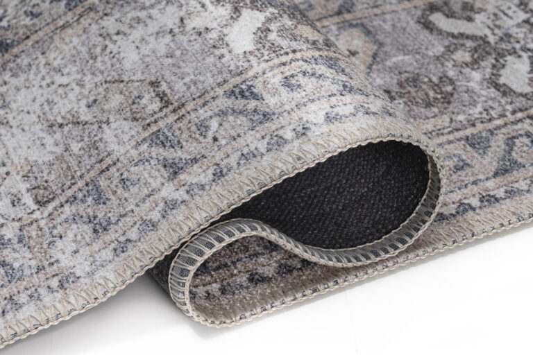 Dywan Dubai Szary Przetarcia Antypoślizgowy