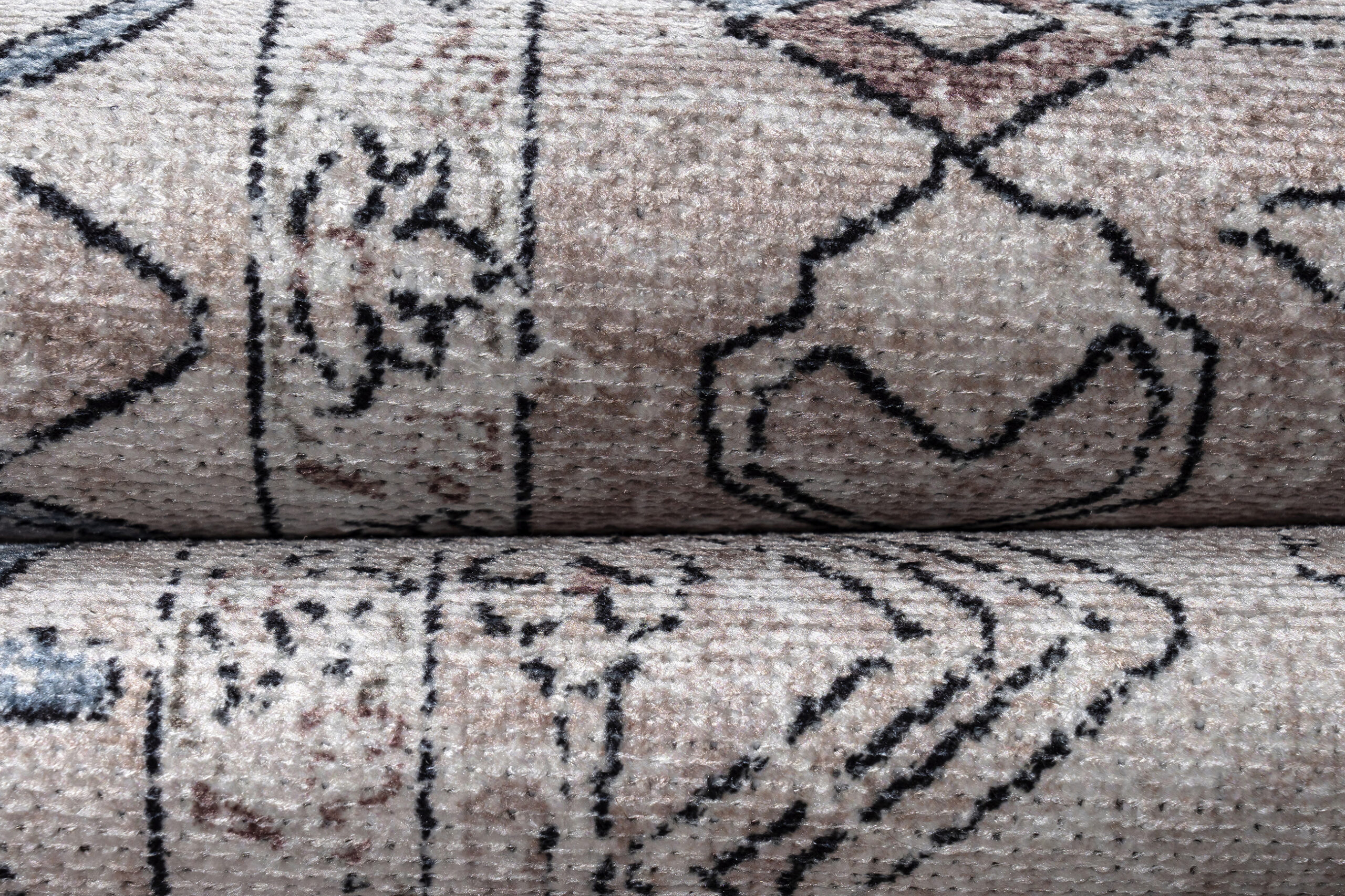 Dywan Dubai Szary Beżowy Vintage Antypoślizgowy