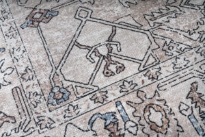 Dywan Dubai Szary Beżowy Vintage Antypoślizgowy