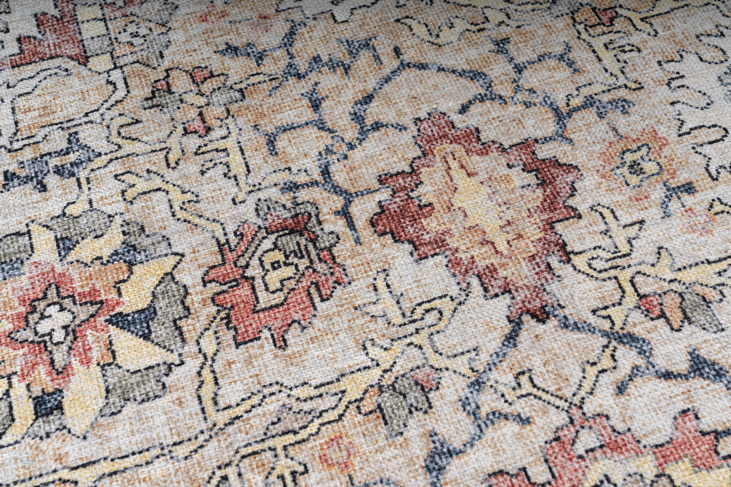 Dywan Dubai Wielokolorowy Ornamenty Antypoślizgowy