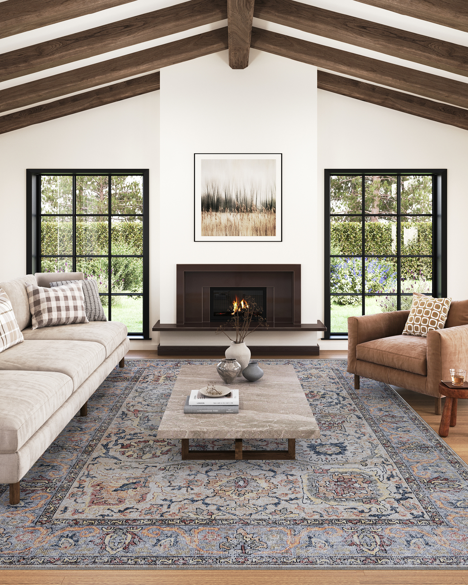 Dywan Dubai Wielokolorowy Ornamenty Antypoślizgowy