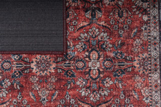 Dywan Dubai Czerwony Ornamenty Antypoślizgowy