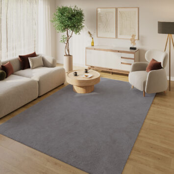 Dywan Lumi Ciemny Szary Antypoślizgowy