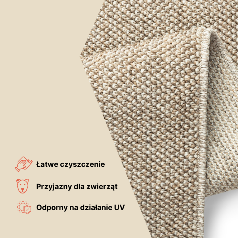 Dywan Zewnętrzny Calma Kremowy