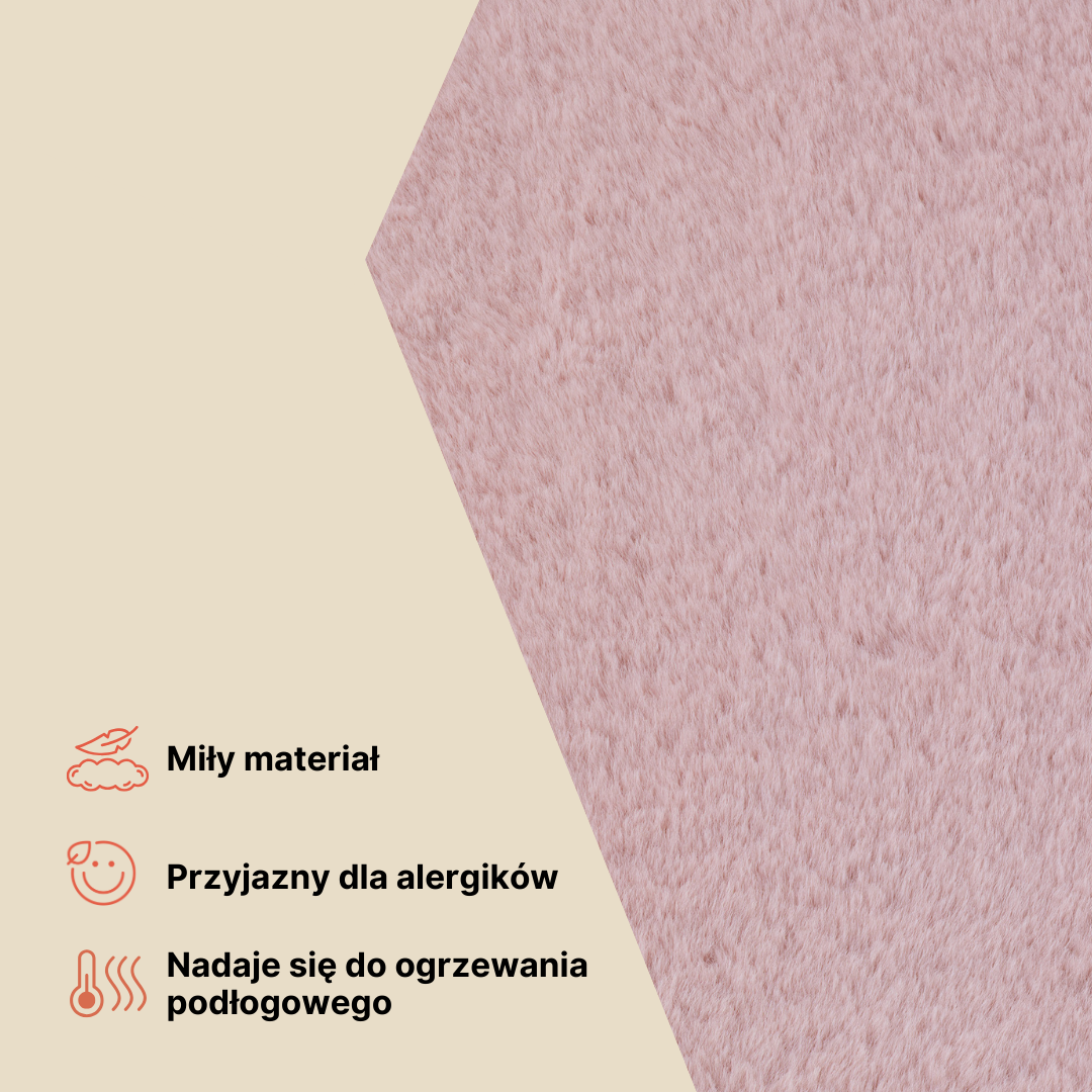 Dywan Lumi Okrągły Beżowy Antypoślizgowy