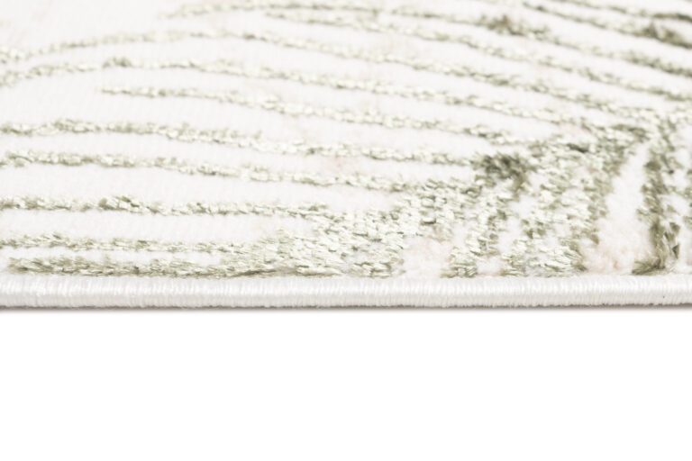 Chodnik Crystal Beżowy Zielony Liście