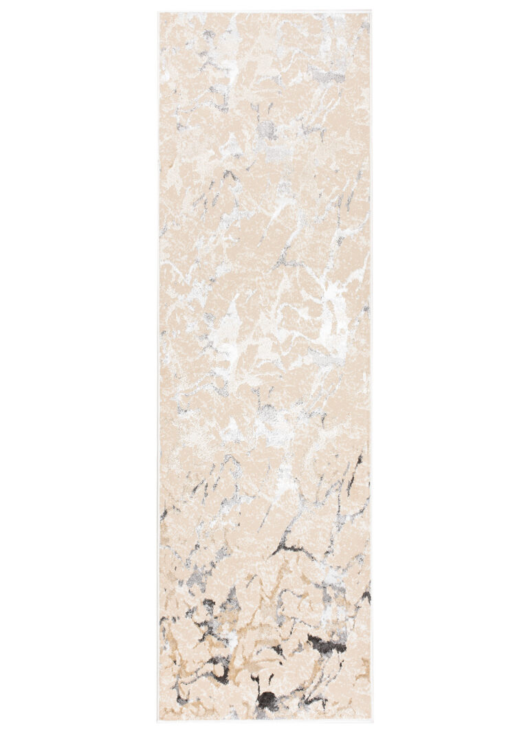 Chodnik Crystal Beżowy Szary Abstrakcyjny