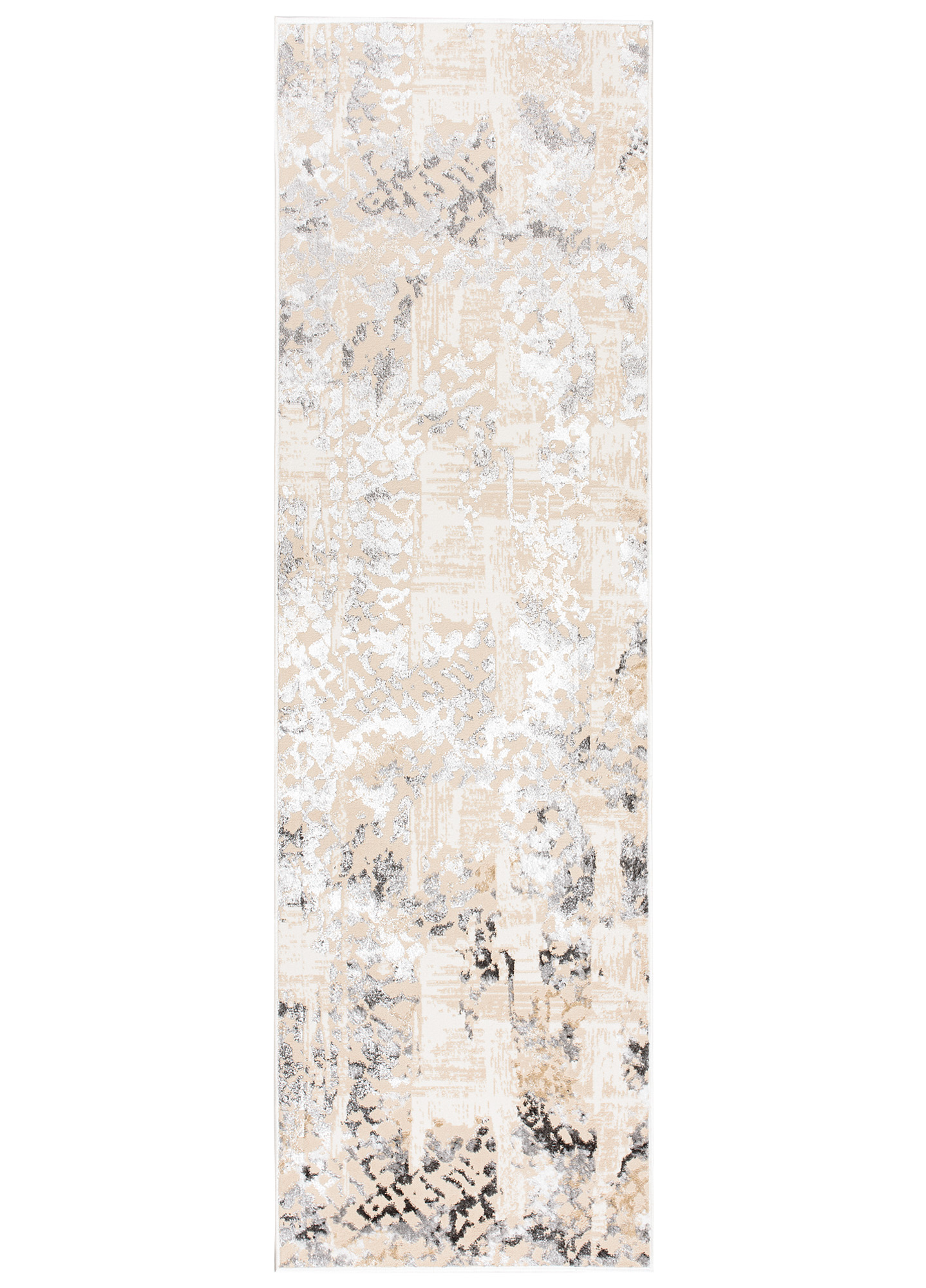 Chodnik Crystal Beżowy Szary Retro