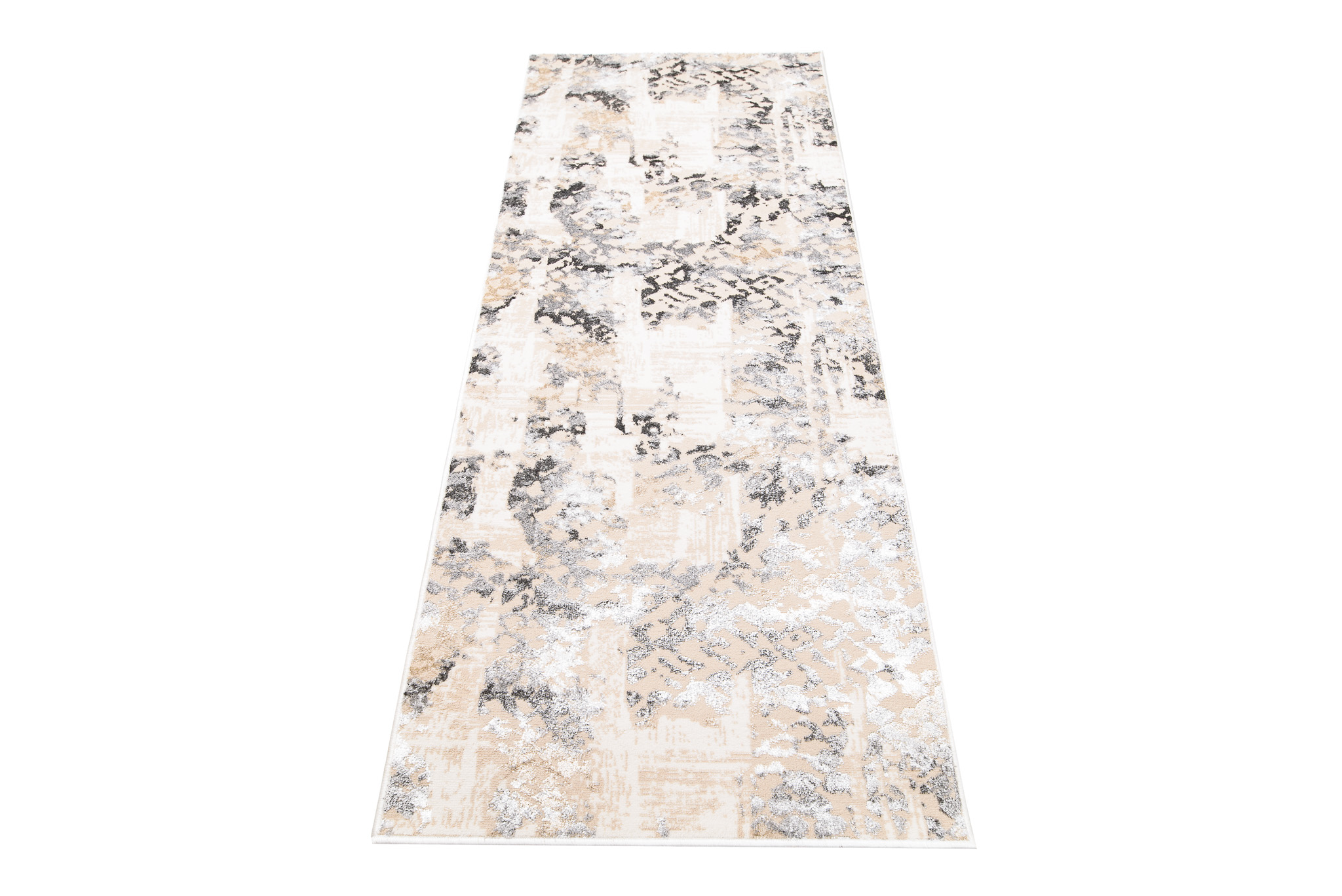 Chodnik Crystal Beżowy Szary Retro