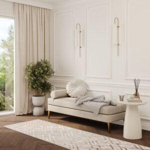 Chodnik Crystal Beżowy Brązowy Romby