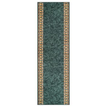 Chodnik Antypoślizgowy Zielony Ornamenty