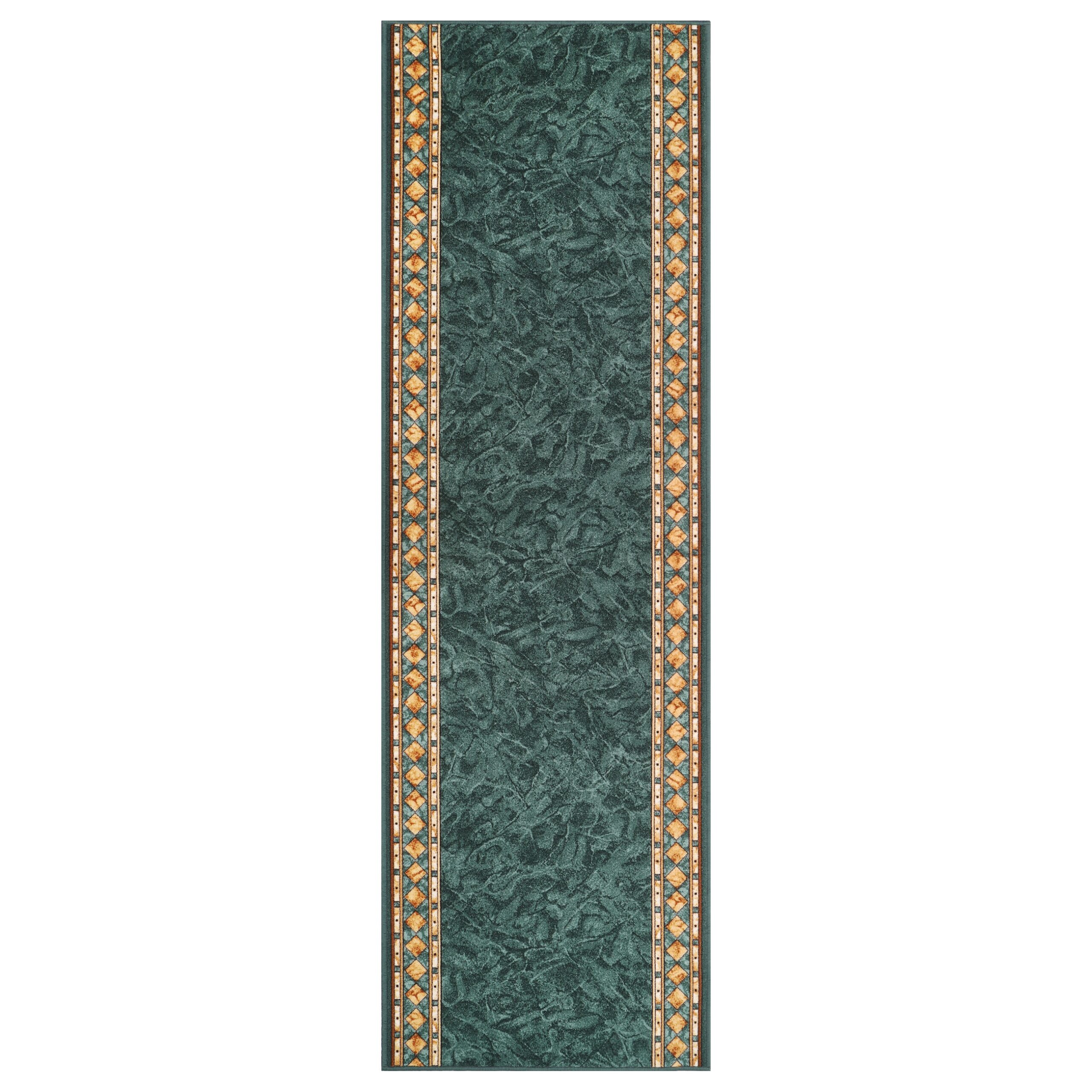 Chodnik Antypoślizgowy Zielony Ornamenty