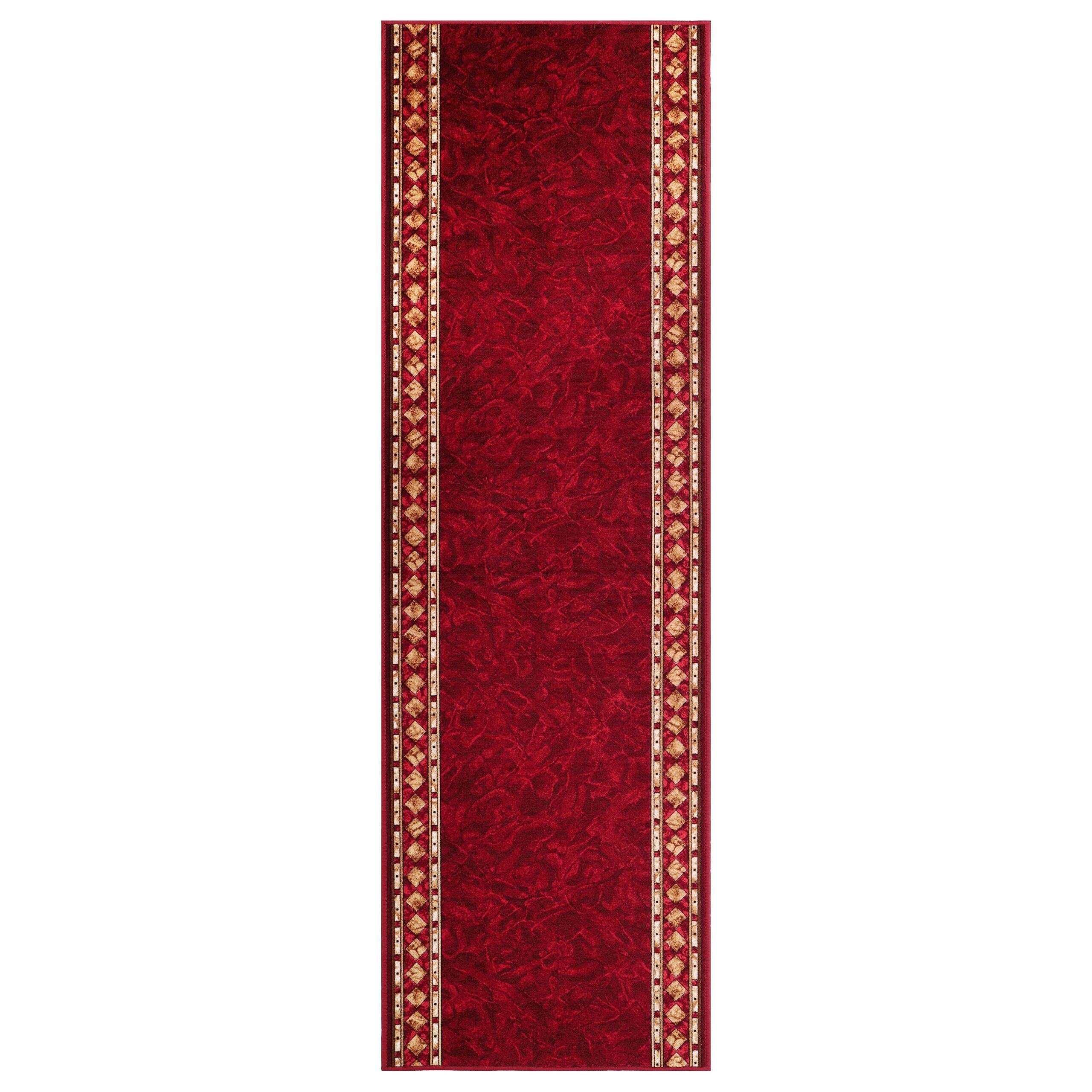 Chodnik Antypoślizgowy Bordowy Ornamenty