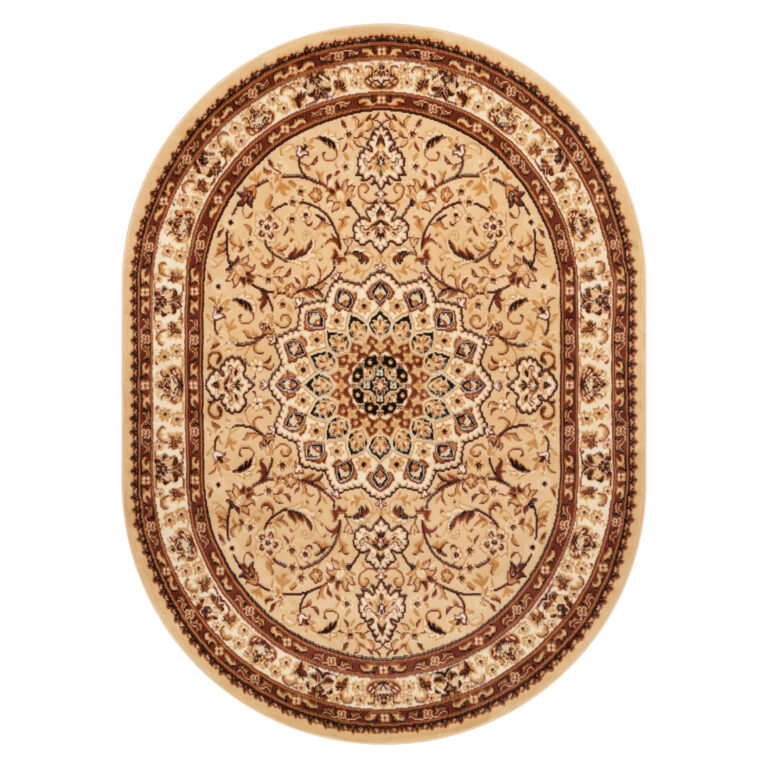 Dywan Atlas Owalny Jasnobeżowy Ornament
