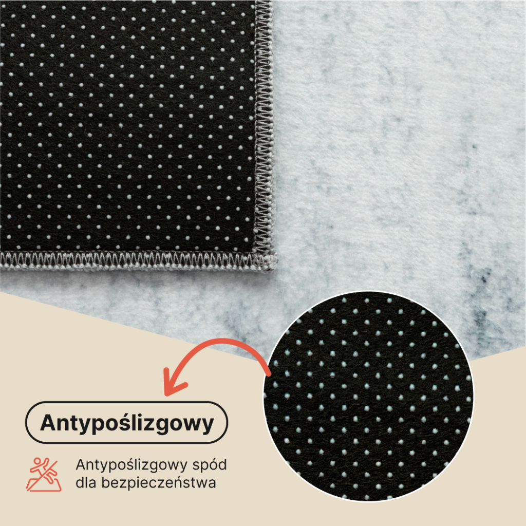 Dywan Venezia Szary Granatowy Abstrakcyjny