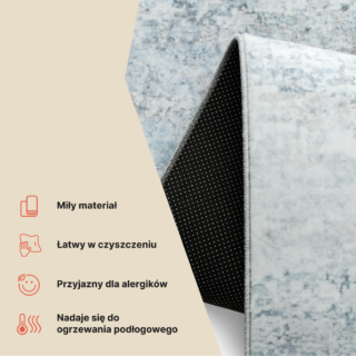 Dywan Venezia Niebieski Szary Abstrakcyjny