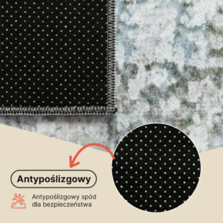 Dywan Venezia Niebieski Szary Abstrakcyjny