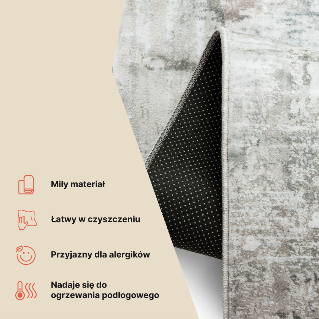 Dywan Venezia Szary Beżowy Abstrakcyjny