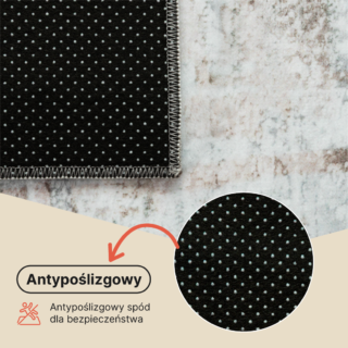 Dywan Venezia Szary Beżowy Abstrakcyjny