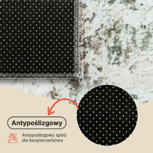 Dywan Venezia Szary Zielony Abstrakcyjny