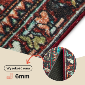Dywan Ispahan Wielokolorowy Rozeta Vintage